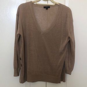 J. CREW  Linen sweater in taupe